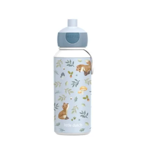 Little Dutch Flaška za vodo za otroke pop-up Forest Friends 400 ml
