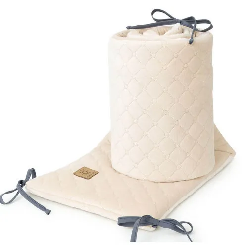 MAMO TATO Obroba za posteljico Velvet Beige