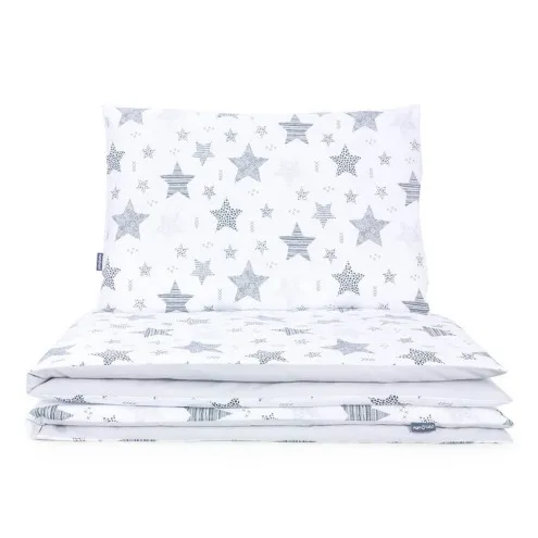 MAMO TATO Otroška posteljnina 100x135 cm Stars Grey