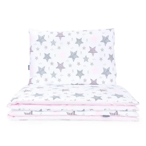 MAMO TATO Otroška posteljnina 100x135 cm Stars Pink