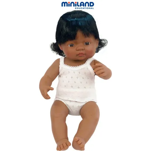 MINILAND Dojenček - Latino deklica (38 cm)