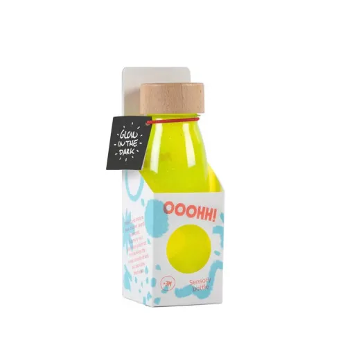 PETIT BOUM Senzorična steklenička Flúo Yellow