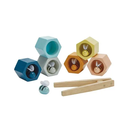 PLAN TOYS Lesene čebelice Pastel