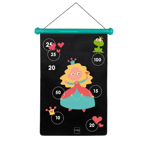 SCRATCH Magnetni pikado za otroke Princesa