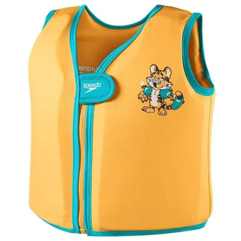 SPEEDO Otroški plavalni jopič Printed Float Vest 2-4l Orange/Green