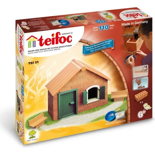 TEIFOC Hiša iz opek – Konstrukcijske igrače za fante 6+