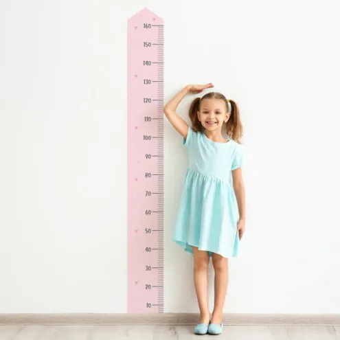 YOKODESIGN Stenski meter za otroke Roza 