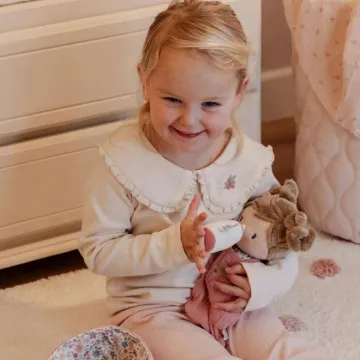 Little Dutch punčka dojenček Rosa z dudo in stekleničko