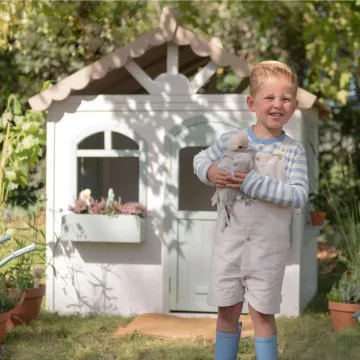 Little Dutch hišica za otroke z vrati in oknom za igro na vrtu