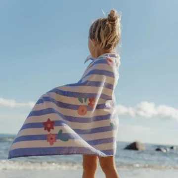 Little Dutch brisača za morje in bazen Purple Stripe
