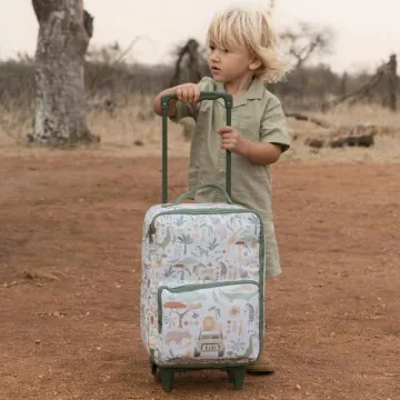 Little Dutch potovalni kovček Safari Friends kot darilo za fantke in punčke