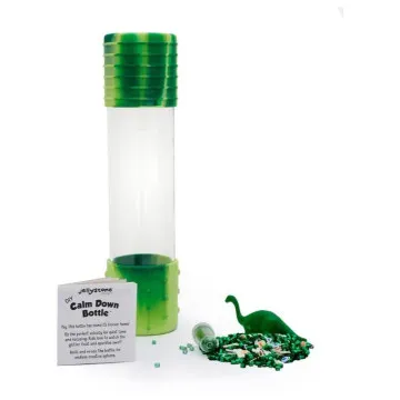 Jellystone DIY Calm Down Bottle Dino s silikonskimi pokrovčki