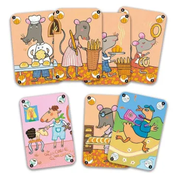 Djeco igra s kartami Happy Family za otroke 5+