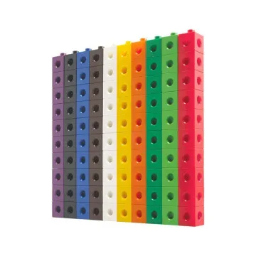 EDX Link kocke za matematiko – 100 barvnih povezovalnih kock