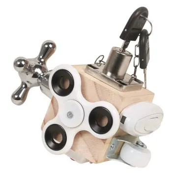 Didaktična kocka Busy Cube 2Kids Toys s fidget spinnerjem za fino motoriko