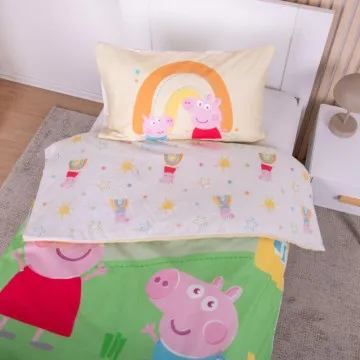 BABYBEST Otroška posteljnina 100x135 cm Pujsa Pepa