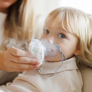 Prenosni inhalator Babyono z maskama in ustnikom