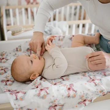 BABYONO Tetra plenice bambusove Vijola (3 kos)