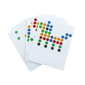 Magnetna tabla - razvrščanje barvnih kroglic z magnetnim pisalom