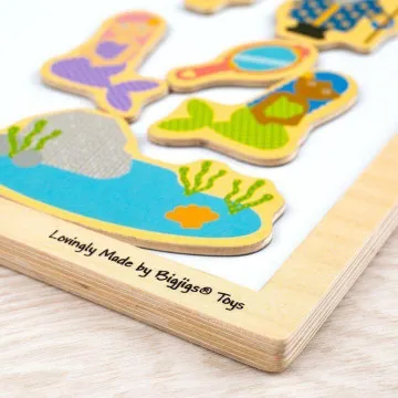 BIGJIGS Magnetna tabla za otroke Piši briši
