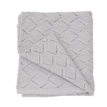 BIM BLA Pletena odeja za dojenčka Bamboo Gray 