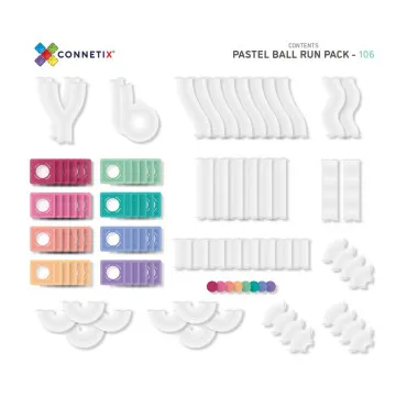 CONNETIX Magneti za otroke Ball Run Pastel Pack 106