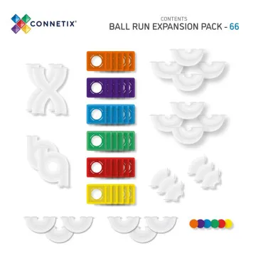 CONNETIX Rainbow Ball Run Expansion Pack 66 