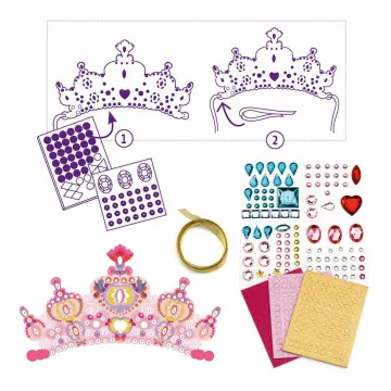 DJECO Do It Yourself Mosaic Tiaras 