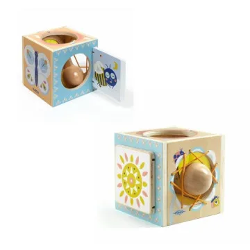 DJECO Peekaboo box - lesene igrače montessori 10 m+