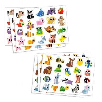 DJECO Otroške nalepke Baby Animals