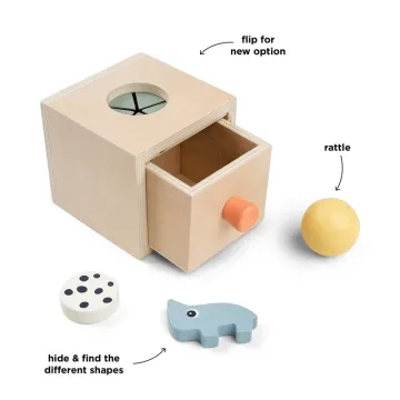 DONE BY DEER Montessori igrače za dojenčke Permanence Box Nozo