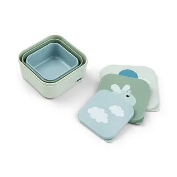 DONE BY DEER Posodice za malico Happy Clouds Green