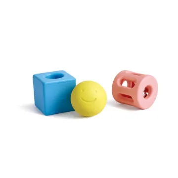 Hape Geometric Rattle tri ropotuljice za dojenčka