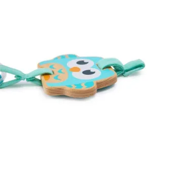 Hape ropotajoč obroček z barvnimi kroglicami za baby gym