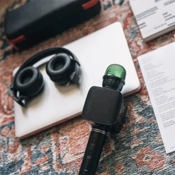 FOREVER Otroški mikrofon z bluetooth zvočnikom BMS-400, črna
