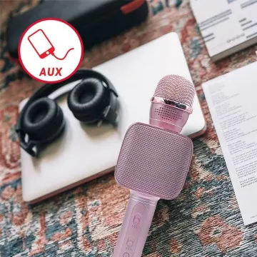 FOREVER Otroški mikrofon z bluetooth zvočnikom BMS-400, roza