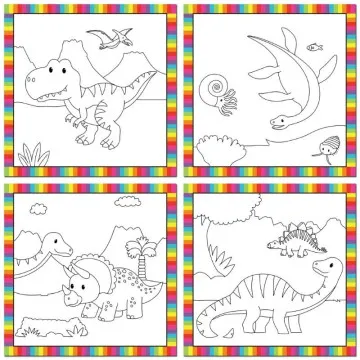 GALT Vodna pobarvanka Baby Dinozavri