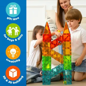 GEOMAG Magnetne kocke 32 Tiles Gems | Magneti za otroke