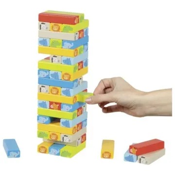 GOKI Jenga Tower – miselna in družabna igra spretnosti 4+