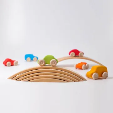 GRIMM'S Avtomobilčki Colored Wooden Cars