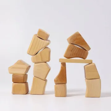 GRIMM'S Lesene kocke Natural Waldorf 