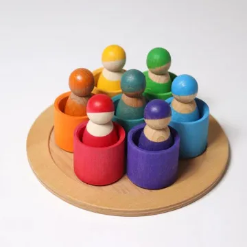 GRIMM’S Seven Friends in Bowls montessori igrače 1 leto