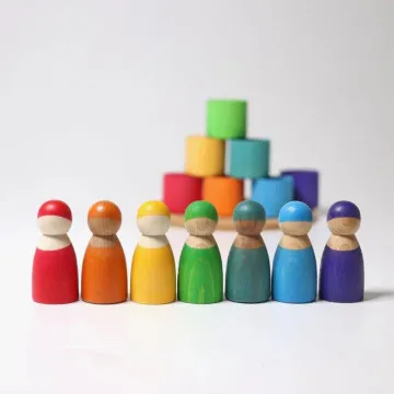 GRIMM’S Montessori igrače 1 leto Seven Friends in Bowls