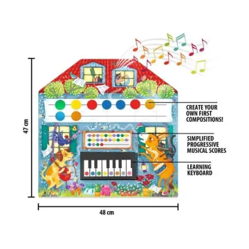 Headu glasbena igra za otroke s tipkovnico in puzzle konzolo