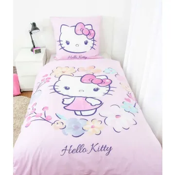 HERDING Otroška posteljnina 140x200 cm Hello Kitty