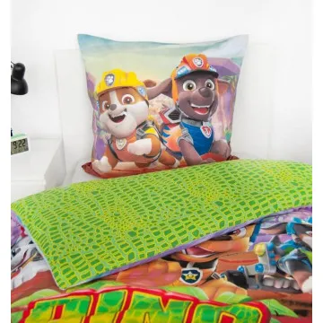 HERDING Otroška posteljnina 140x200 cm Tačke na patrulji Dino