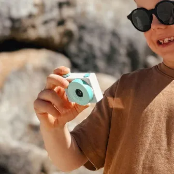 Otroški fotoaparat Popcorn Breeze z modrim ohišjem