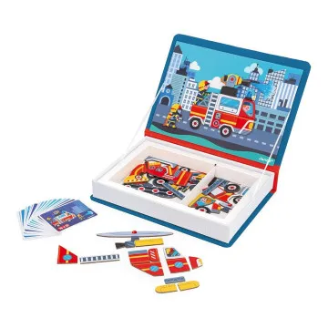 JANOD Magneti za otroke Magnetibook Gasilci