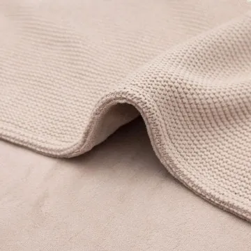 JOLLEIN Odeja za dojenčka 75x100cm Basic Knit Wild Rose/Fleece