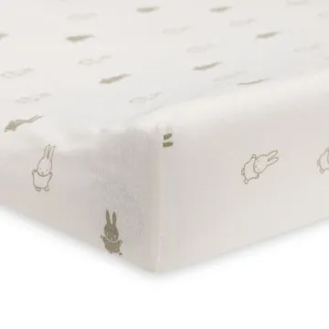 JOLLEIN Prevleka za previjalno podlogo Jersey 50x70 cm Happy Miffy Olive Green